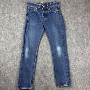 Buck Mason Ford Standard Jeans Mens 32x30 Dark Wash Blue Denim BM12102.242